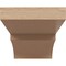 Ekena Millwork 4"W x 8"D x 4"H Wide Monterey Rough Cedar Woodgrain TimberThane Corbel, Primed Tan CORUR04X08X04MONRCPR - alternate 5